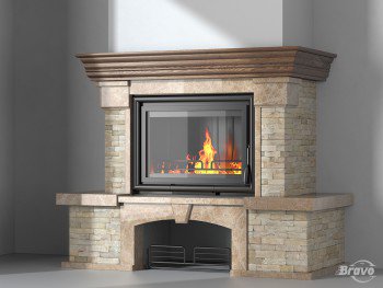 Портал для каміна (облицювання) Карпати мармо